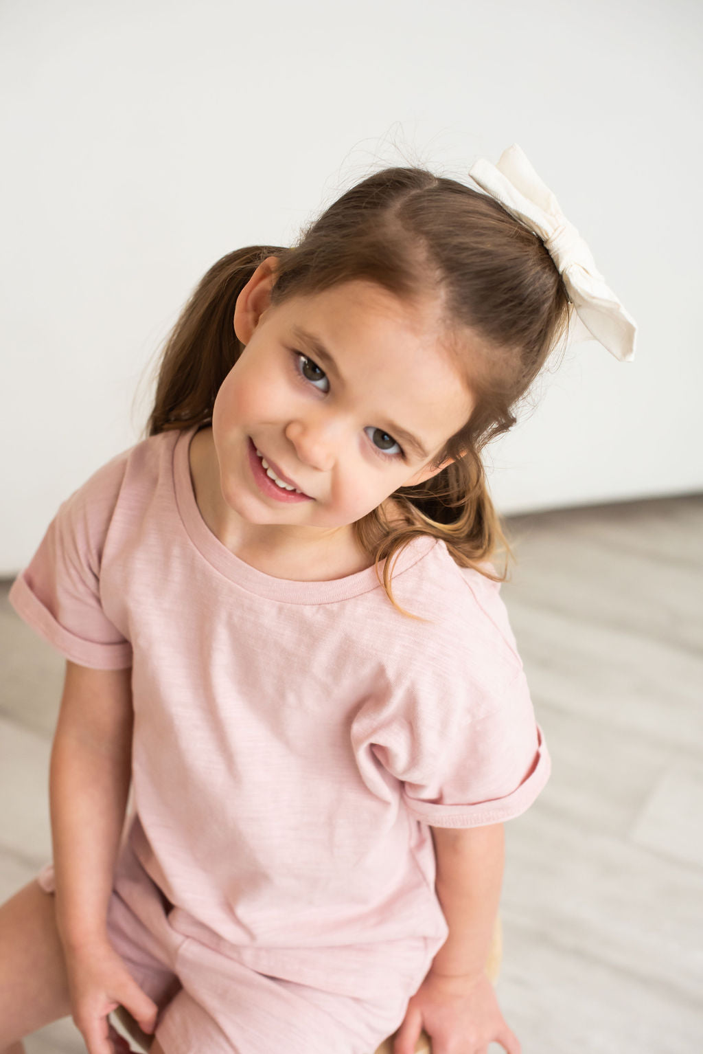 2 Piece Organic Cotton Short Set- PINK