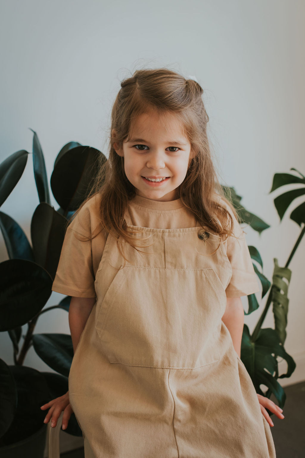 Organic Cotton Short Sleeve T-Shirt- BROWN