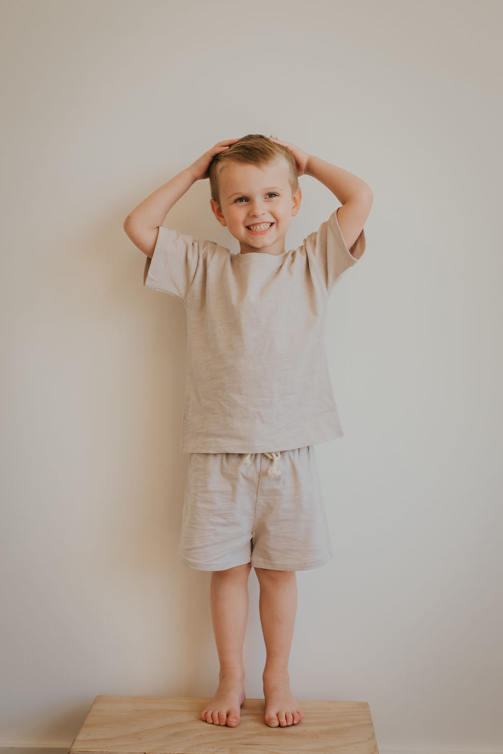 2 Piece Organic Cotton Short Set- GREY