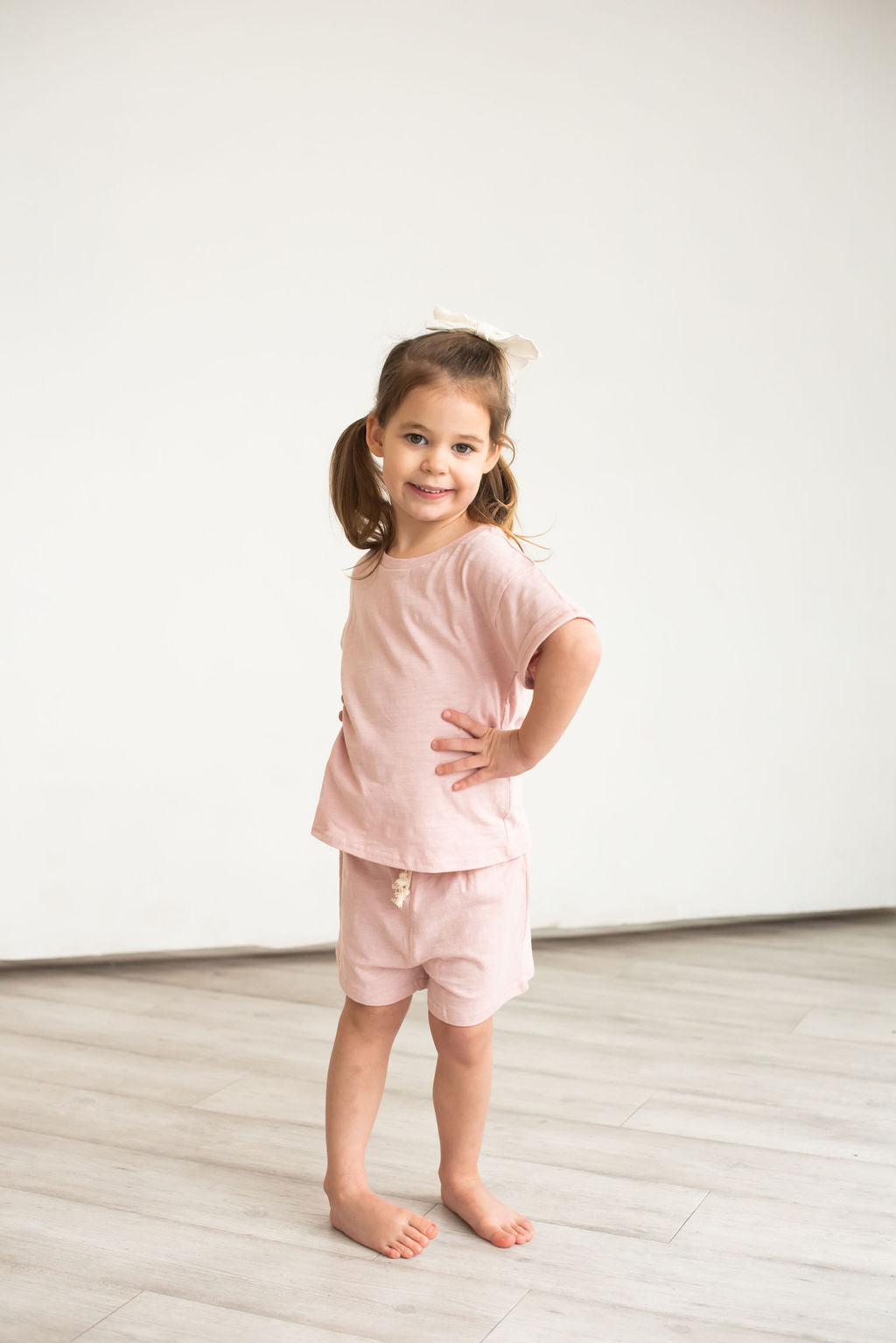 2 Piece Organic Cotton Short Set- PINK