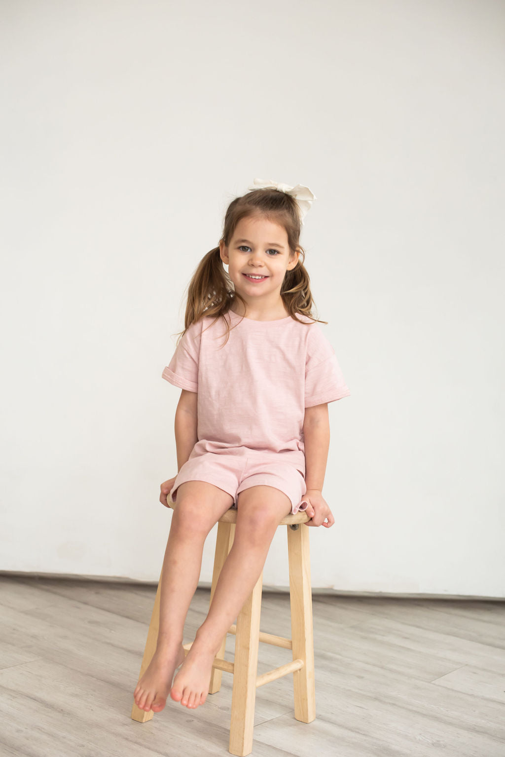 2 Piece Organic Cotton Short Set- PINK