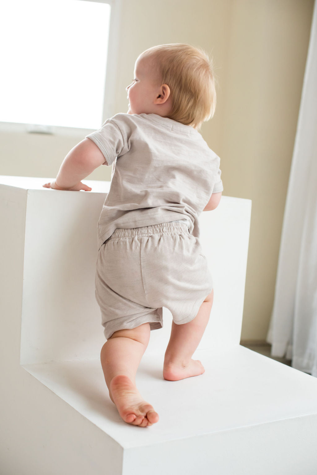 2 Piece Organic Cotton Short Set- GREY
