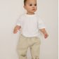 Loose Kids Pants- BEIGE