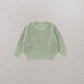 Organic cotton Knit Sweater- GREEN